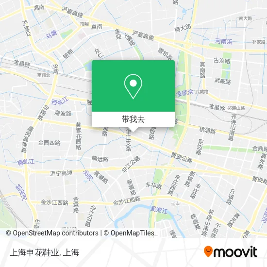 上海申花鞋业地图