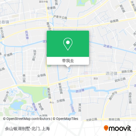 佘山银湖别墅-北门地图
