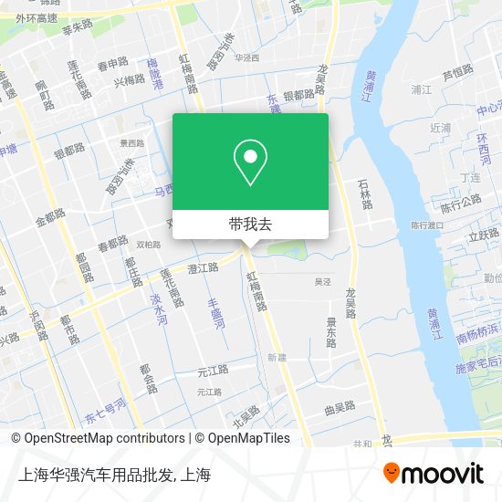 上海华强汽车用品批发地图