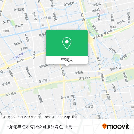 上海老丰红木有限公司服务网点地图