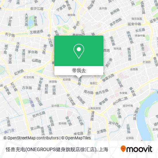 怪兽充电(ONEGROUPS健身旗舰店徐汇店)地图