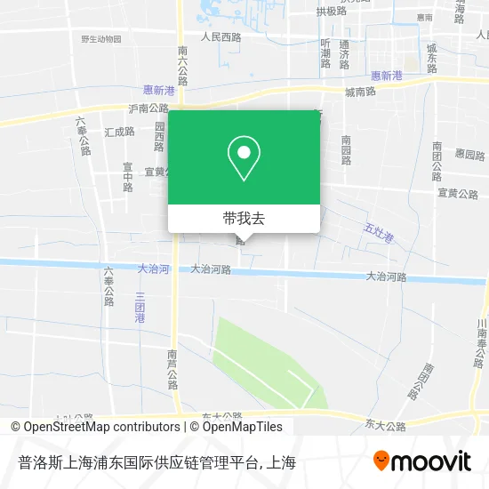 普洛斯上海浦东国际供应链管理平台地图