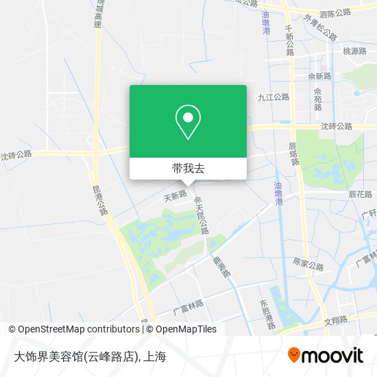 大饰界美容馆(云峰路店)地图