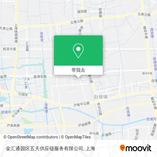 金汇通园区五天供应链服务有限公司地图