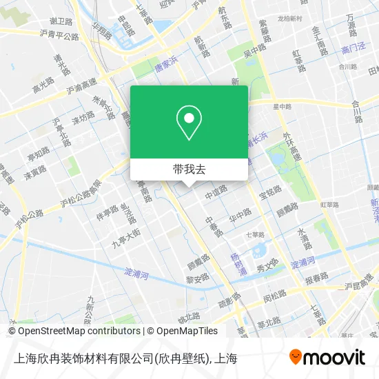 上海欣冉装饰材料有限公司(欣冉壁纸)地图