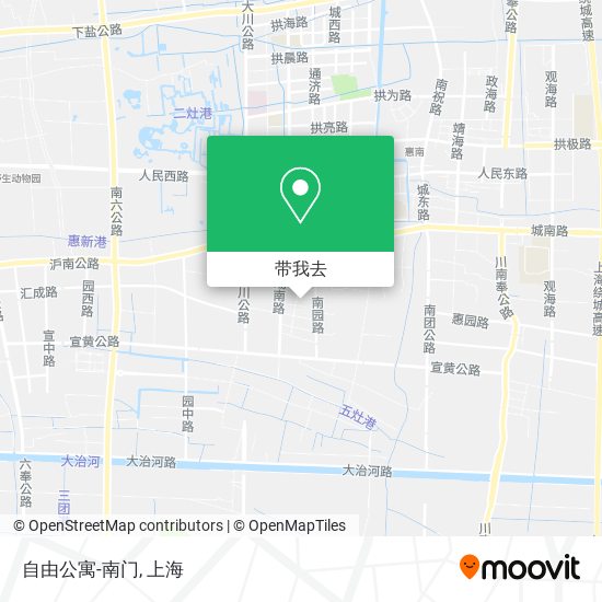 自由公寓-南门地图