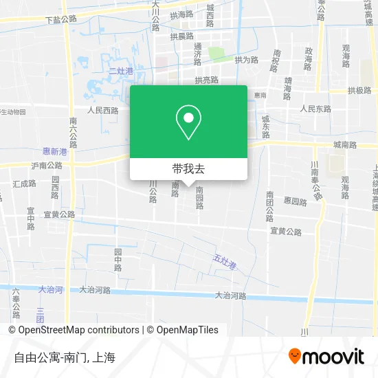 自由公寓-南门地图