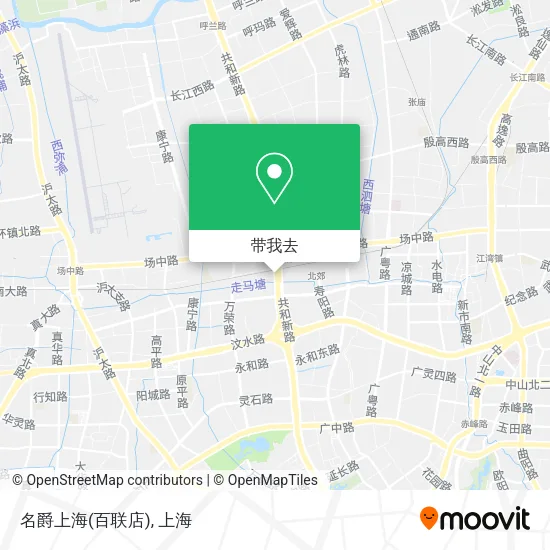 名爵上海(百联店)地图