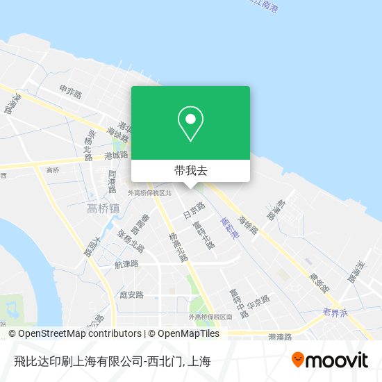 飛比达印刷上海有限公司-西北门地图