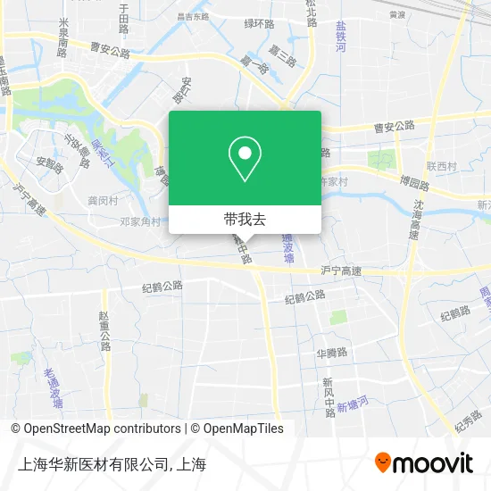 上海华新医材有限公司地图
