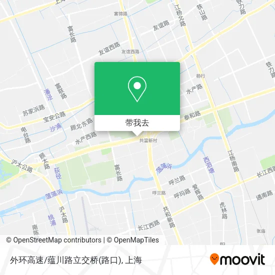 外环高速/蕴川路立交桥(路口)地图