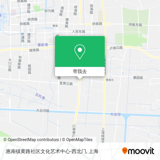 惠南镇黄路社区文化艺术中心-西北门地图