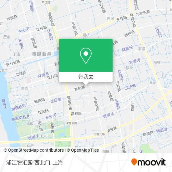 浦江智汇园-西北门地图
