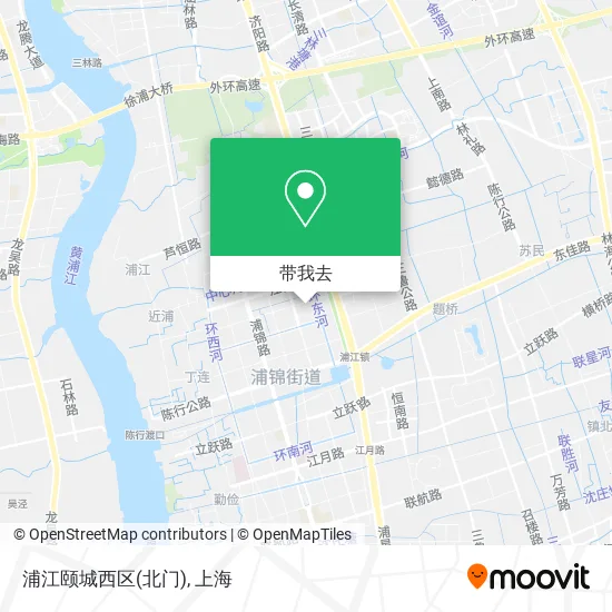 浦江颐城西区(北门)地图
