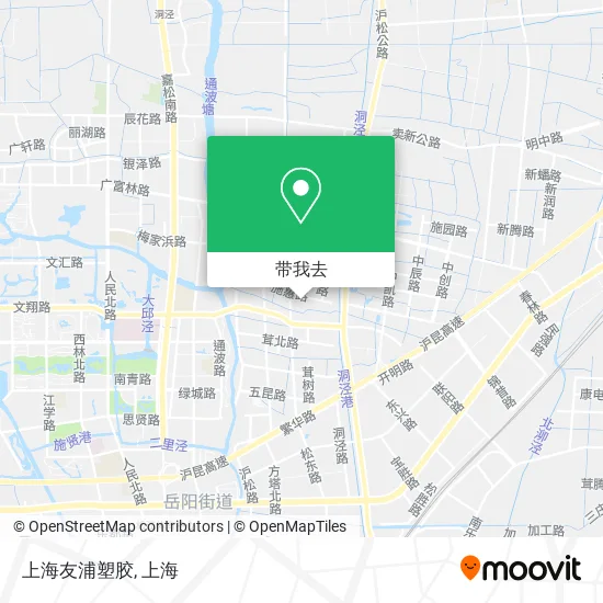 上海友浦塑胶地图