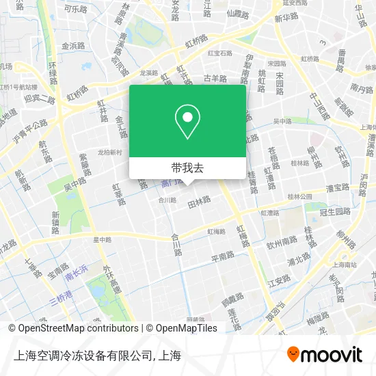上海空调冷冻设备有限公司地图