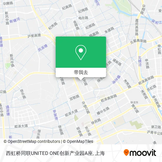 西虹桥同联UNITED ONE创新产业园A座地图