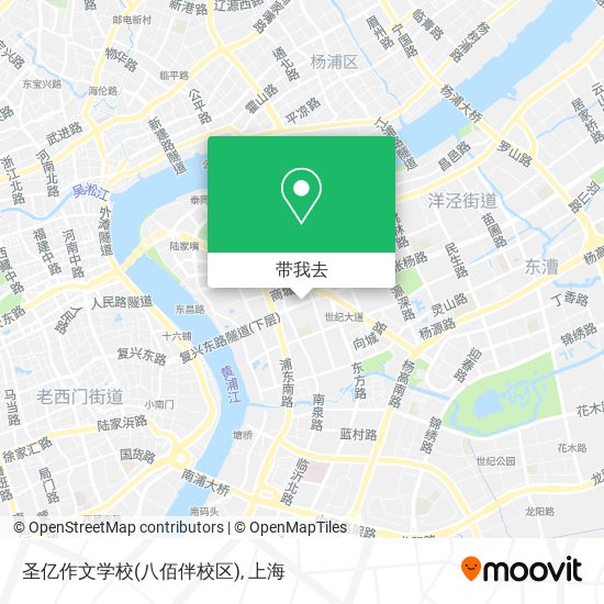 圣亿作文学校(八佰伴校区)地图