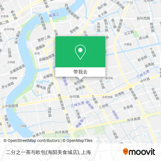 二分之一茶与欧包(海阳美食城店)地图