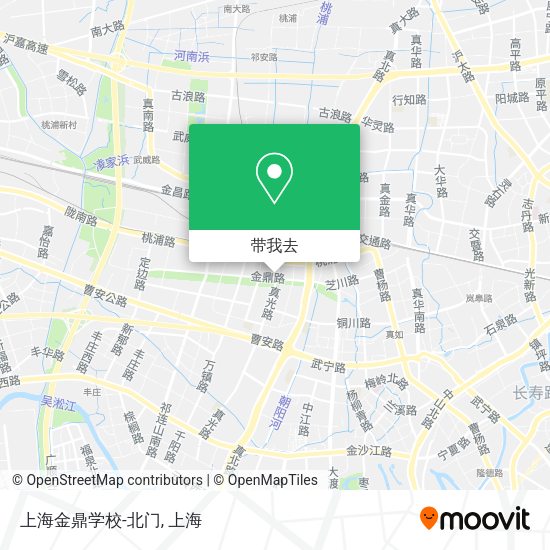 上海金鼎学校-北门地图