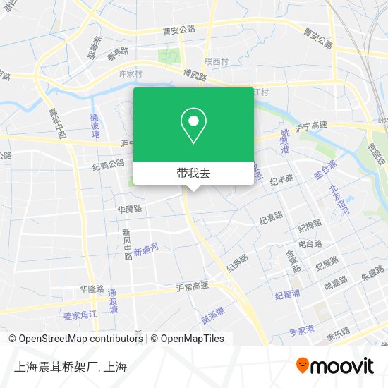 上海震茸桥架厂地图