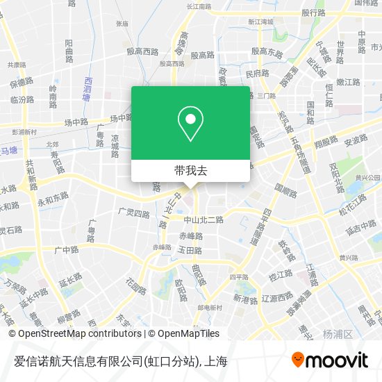 爱信诺航天信息有限公司(虹口分站)地图