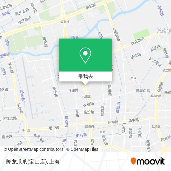 降龙爪爪(宝山店)地图