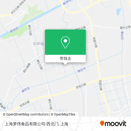 上海梦伟食品有限公司-西北门地图