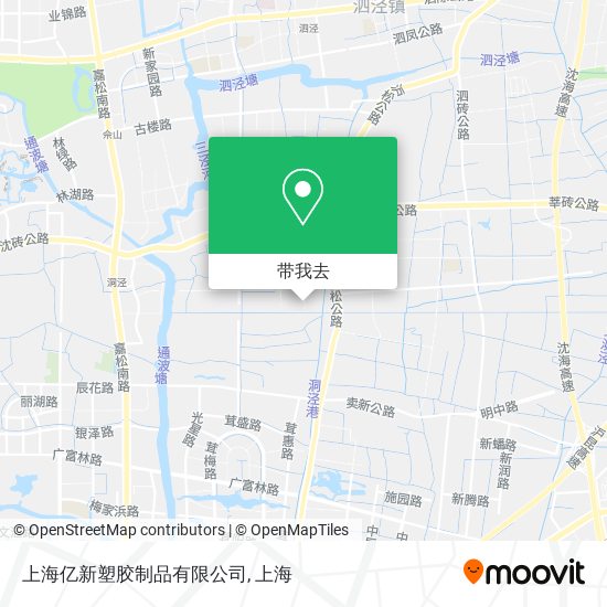 上海亿新塑胶制品有限公司地图