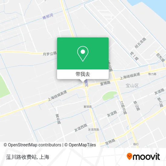 蕰川路收费站地图