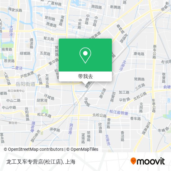 龙工叉车专营店(松江店)地图