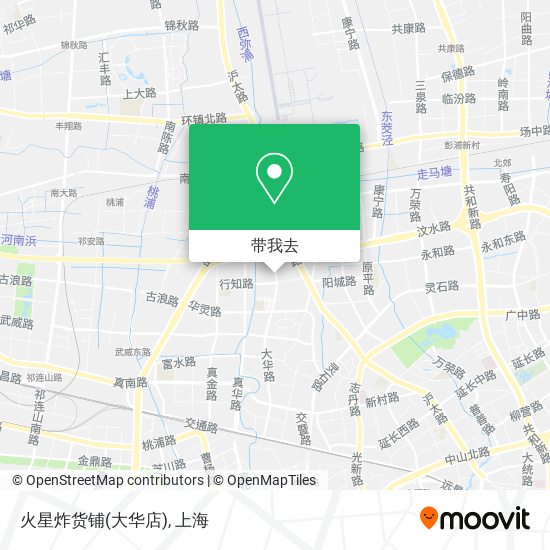 火星炸货铺(大华店)地图