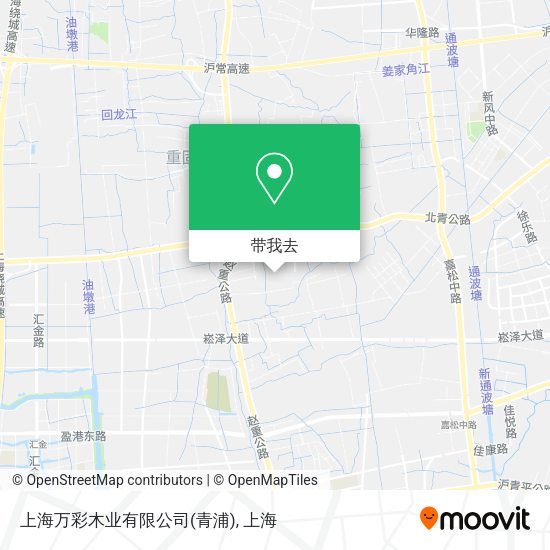 上海万彩木业有限公司(青浦)地图