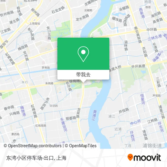 东湾小区停车场-出口地图