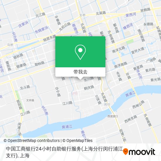 中国工商银行24小时自助银行服务(上海分行闵行浦江支行)地图