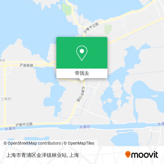 上海市青浦区金泽镇林业站地图