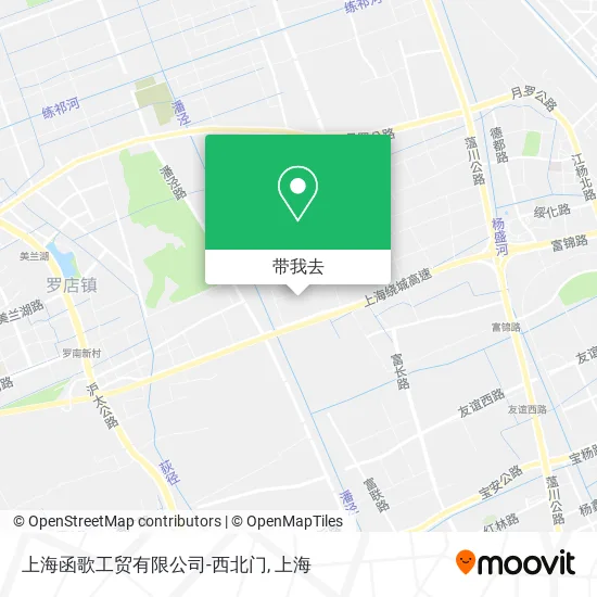 上海函歌工贸有限公司-西北门地图
