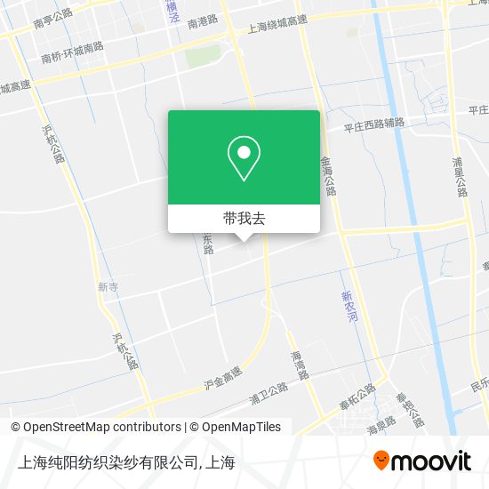 上海纯阳纺织染纱有限公司地图