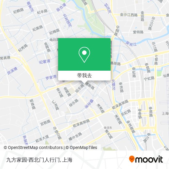 九方家园-西北门人行门地图