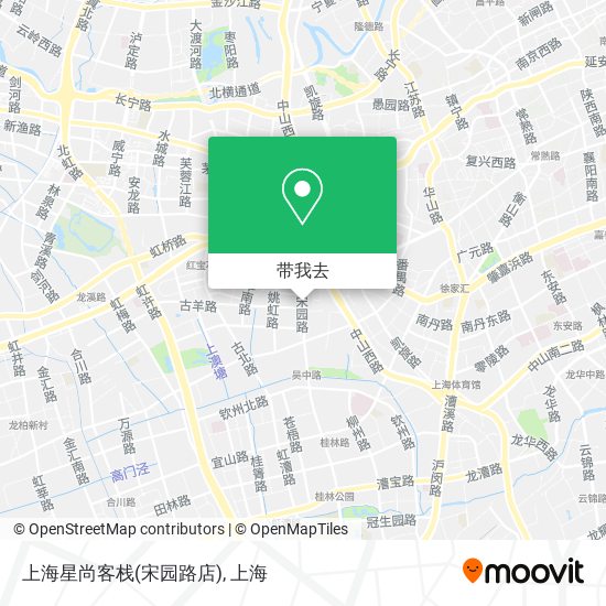 上海星尚客栈(宋园路店)地图