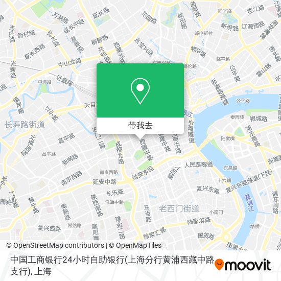 中国工商银行24小时自助银行(上海分行黄浦西藏中路支行)地图