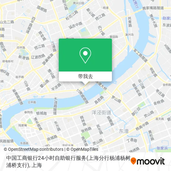 中国工商银行24小时自助银行服务(上海分行杨浦杨树浦桥支行)地图