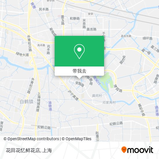 花田花忆鲜花店地图