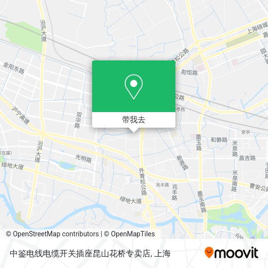 中鉴电线电缆开关插座昆山花桥专卖店地图