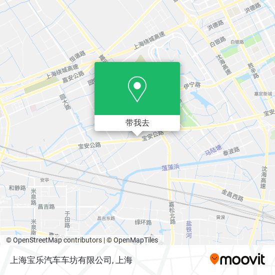 上海宝乐汽车车坊有限公司地图