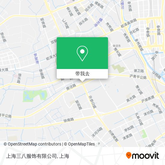 上海三八服饰有限公司地图