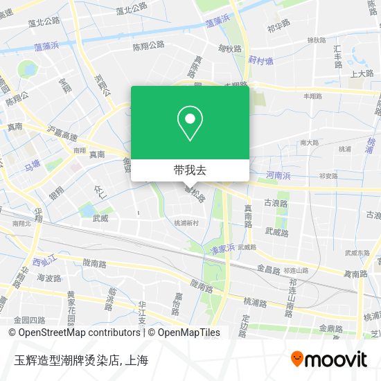 玉辉造型潮牌烫染店地图