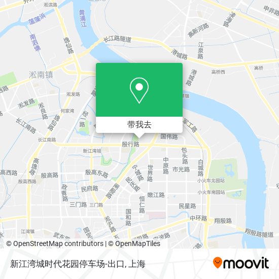新江湾城时代花园停车场-出口地图