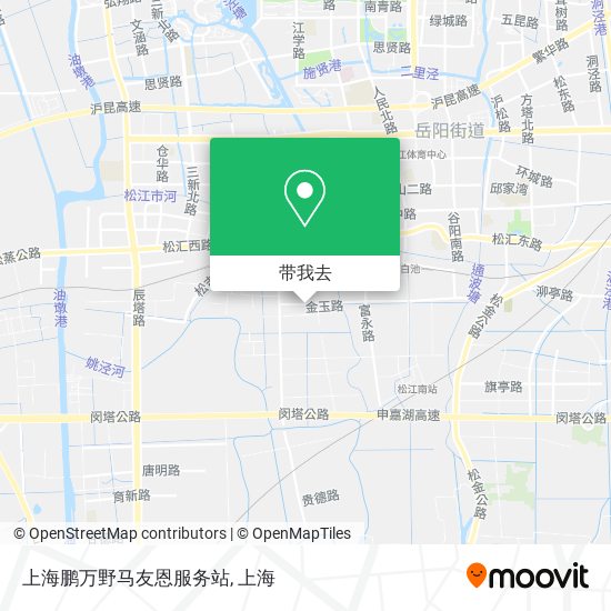 上海鹏万野马友恩服务站地图