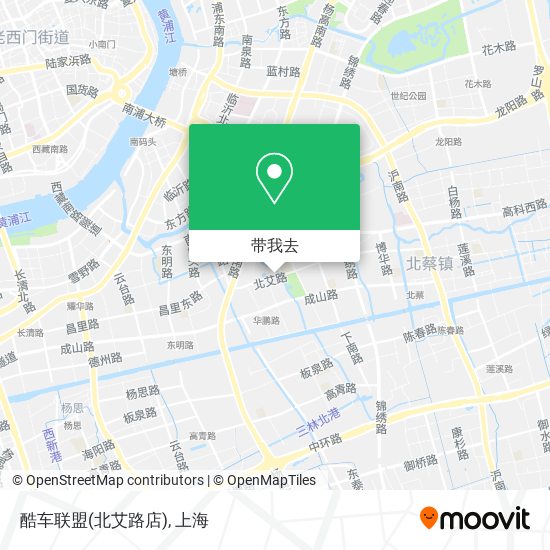 酷车联盟(北艾路店)地图